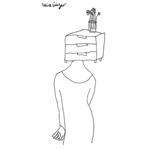 Filing cabinet woman
