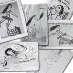 set of 5 tea towels