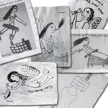 set of 6 tea towels