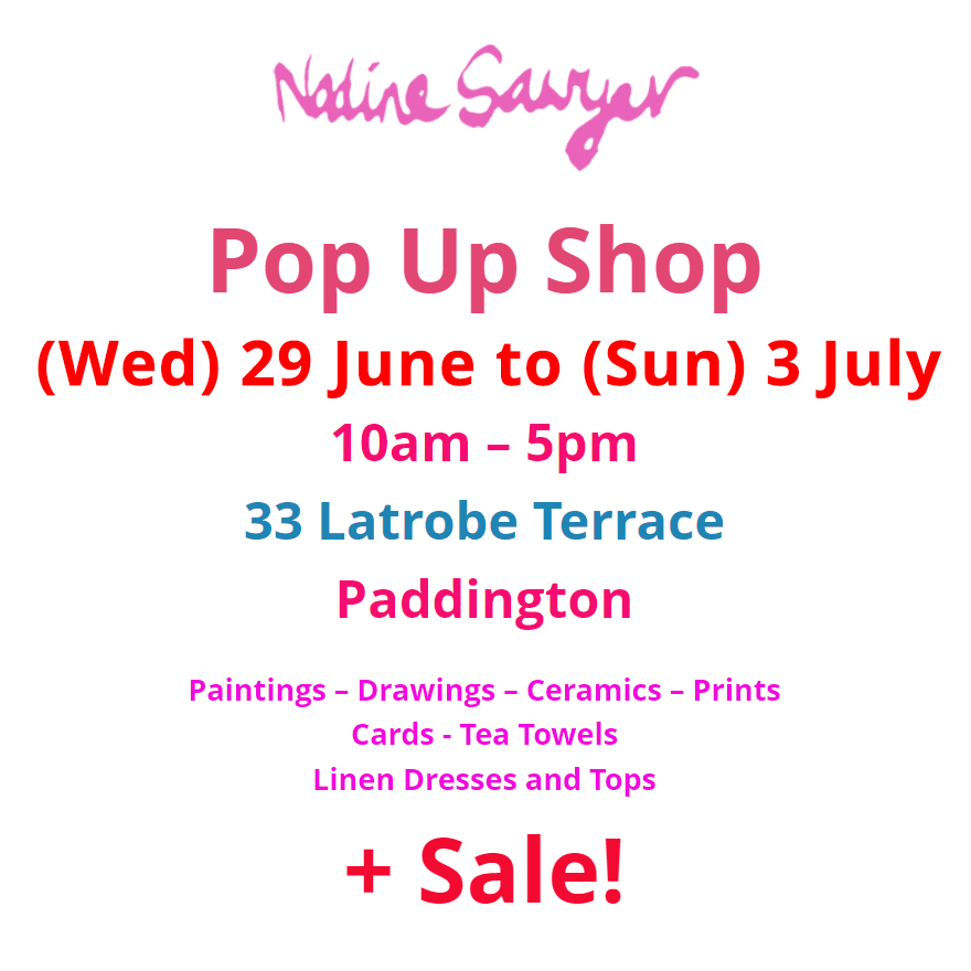 Nadine Sawyer PopUp Shop